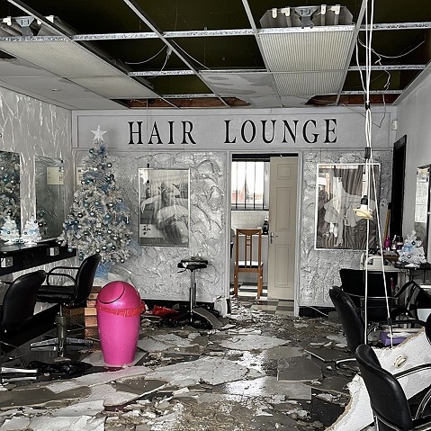 Shades Hair Purley water damage December 2022